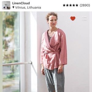 Linen Cloud 100% Linen handmade cardigan